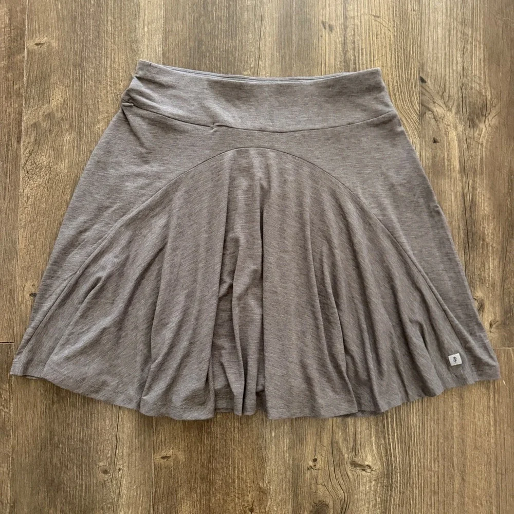 Royal Robbins Jammer Skirt Womens Medium Brown Heathered Stretch Hiking Travel